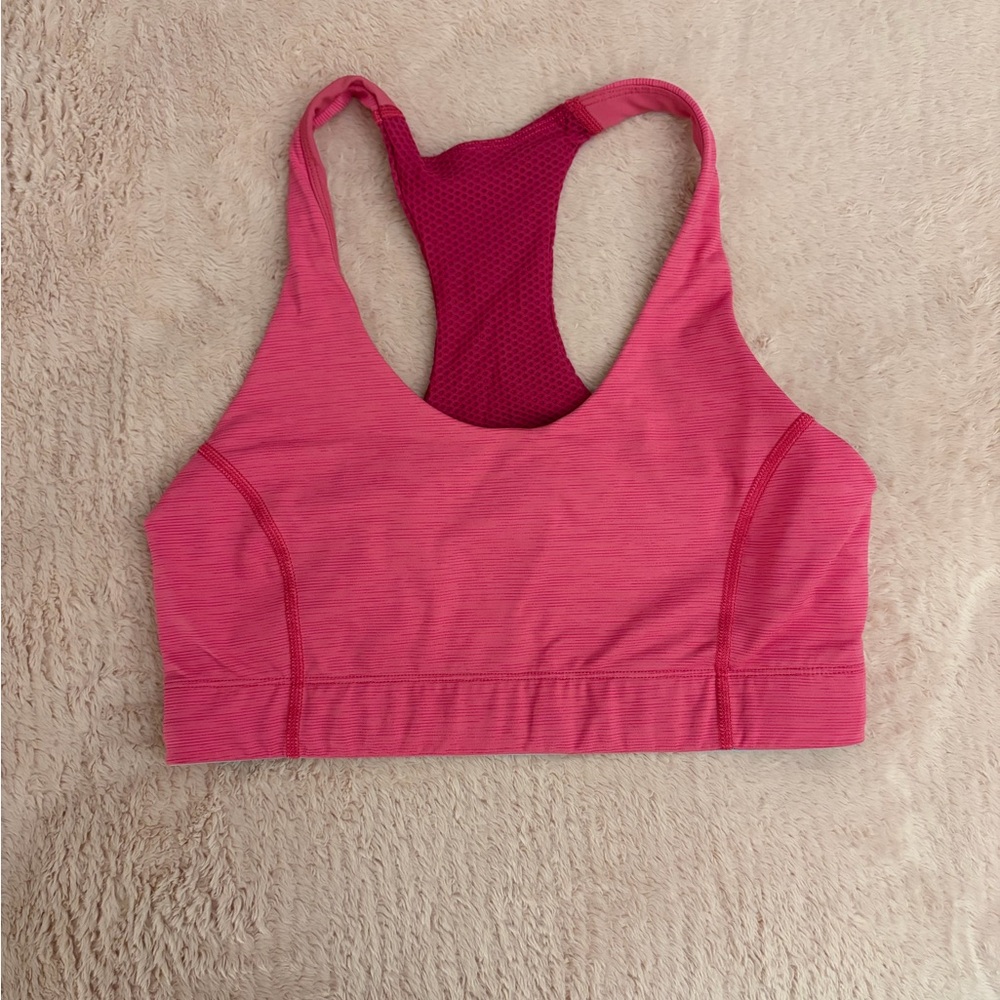Pink Sports Bra